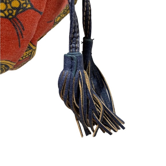 RED BY MARC ECKO - Blue/red/yellow cloth and “leather-like” trim purse - Picture 6 of 10